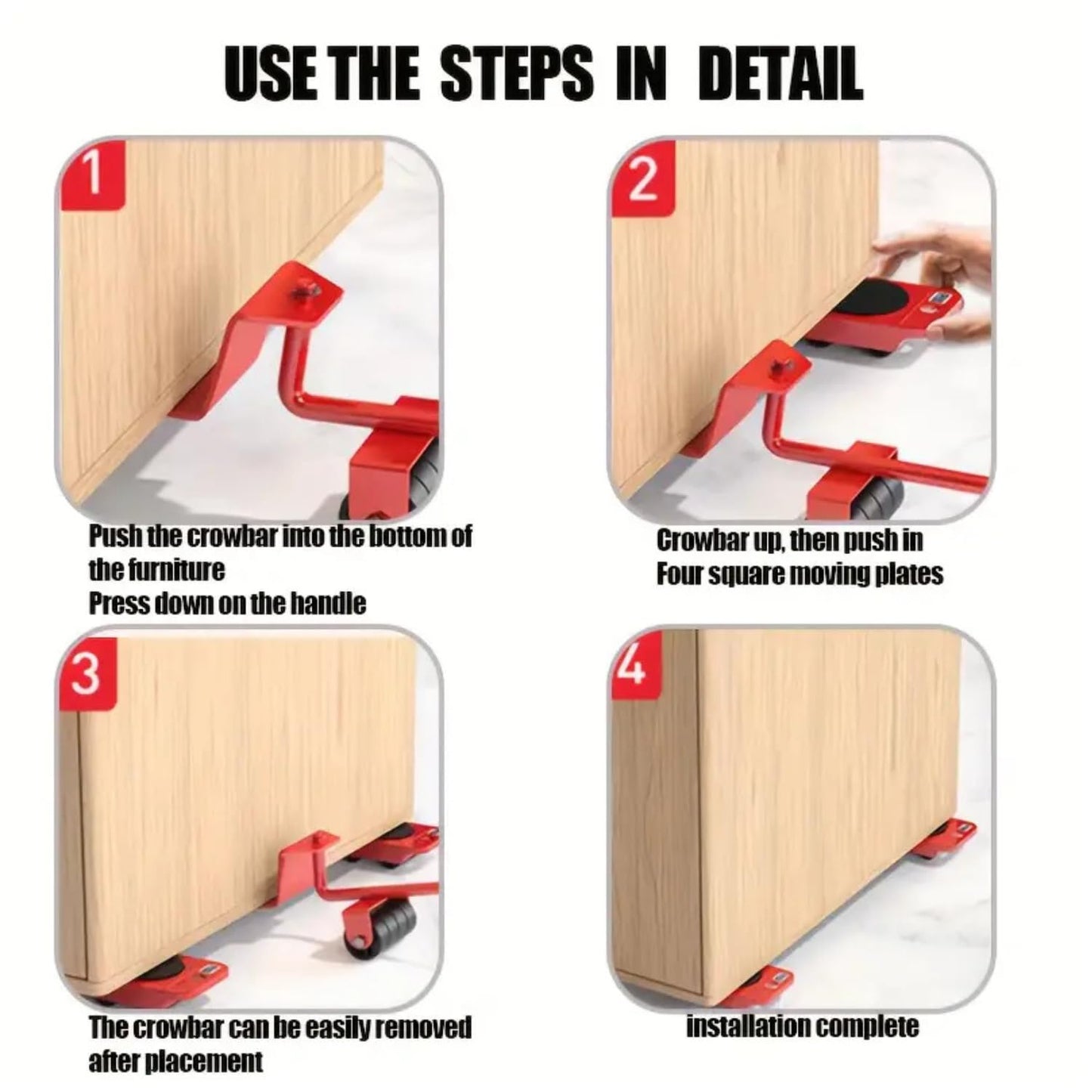 Heavy Furniture Lifter and Furniture Shifting Tool